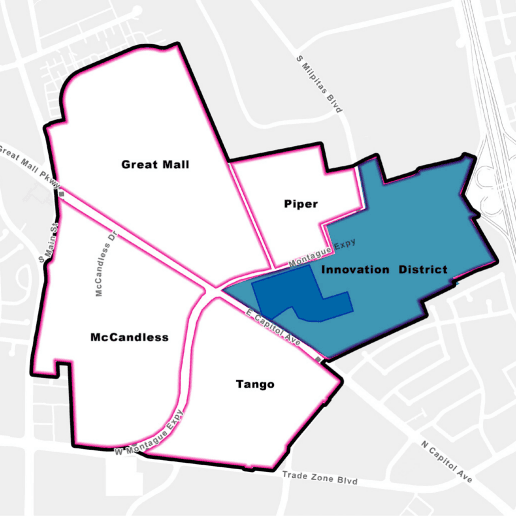 Click to Enlarge Image of Innovation District Map