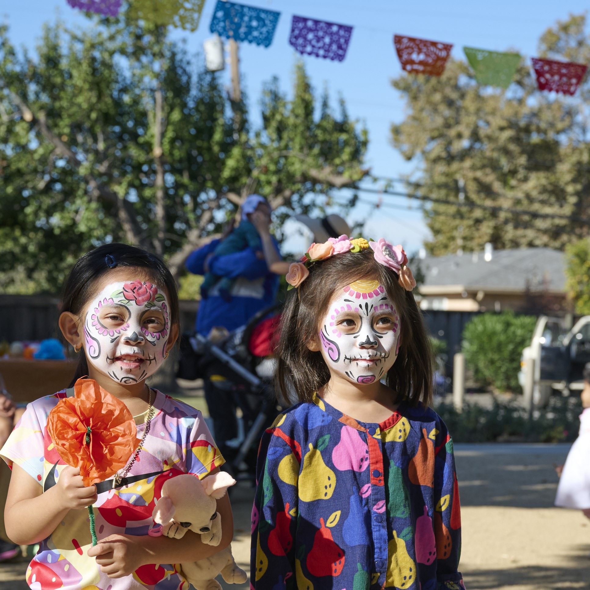 SQ Girls with face painted