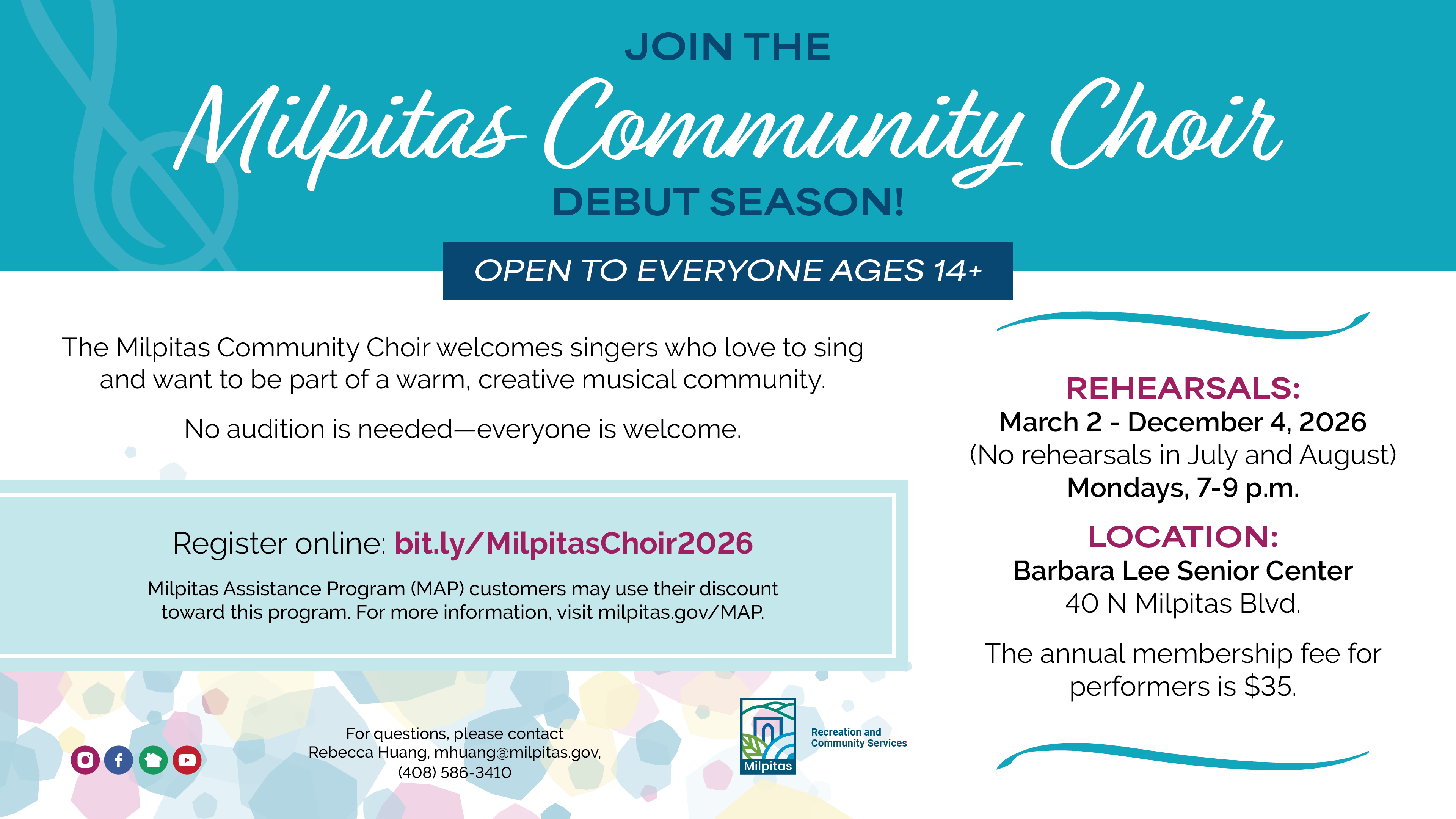 Milpitas Community Choir 2026 Season - WEB Flyer
