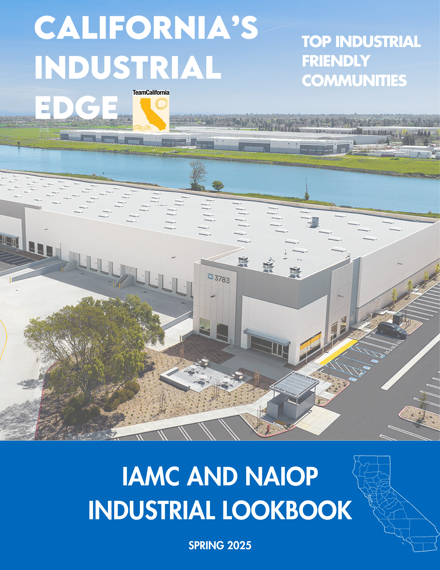 2025 Team California Look Book Cover Photo Showing Industrial Buildings